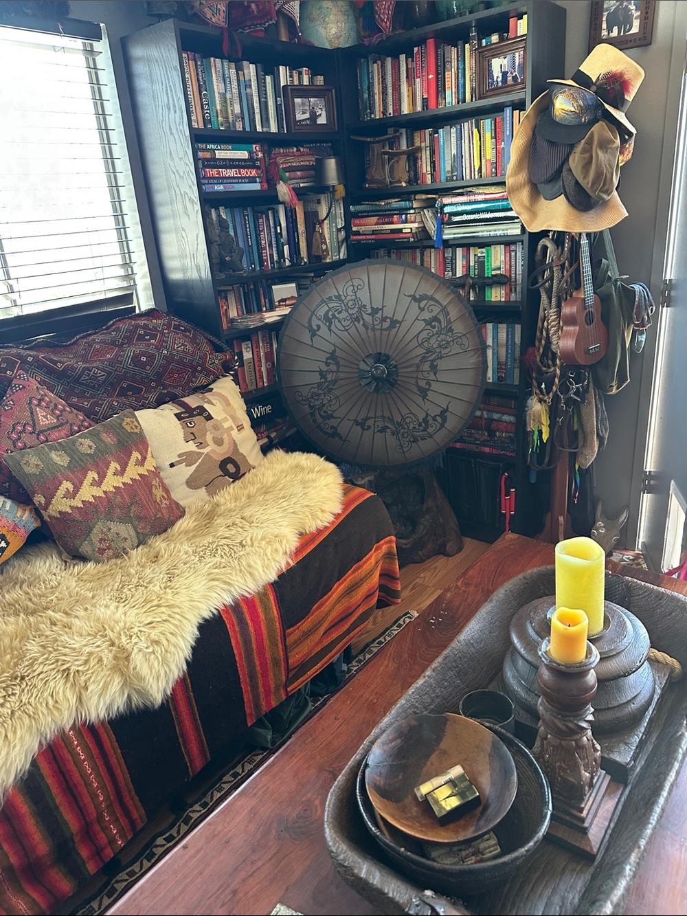 🇲🇲 brown grey black Asian Paper Sun Parasol. Photo shoot/ home decor. Myanmar - Picture 11 of 16